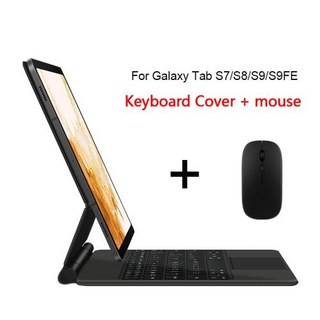 Teclado 한국어 스페인어 포르투갈어 매직 키보드 삼성 갤럭시 탭 S7 S8 S9 11 인치 FE 무선 키보드 커버 10.9, 01 다른_07 IPad 10th, 1개