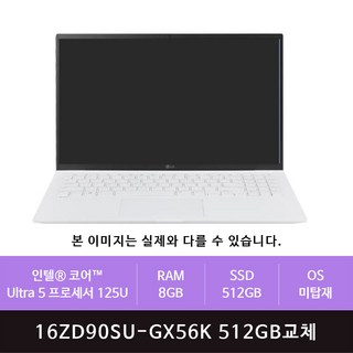 LG 2024 그램16 512GB 교체