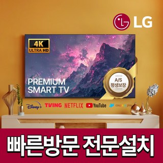 LG 65인치 165cm 스마트TV 4K UHD 고화질 프리미엄티비 미러링 OTT 방문설치 벽걸이형 65인치/165cm 상품 이미지