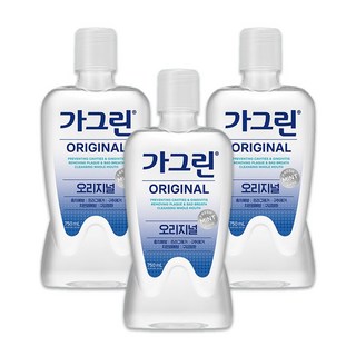 동아제약 구강청결제 가그린 오리지널 대용량 후레쉬민트향, 3개, 액체형