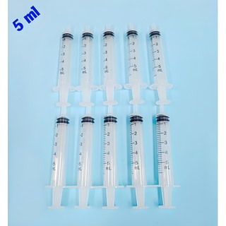사이언스몰 바늘없는 주사기 (5ml) 과학실험용 동물급식용 공예작품용 잉크충전용 화장품소분용, 10개