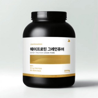 잠백이 분리유청단백질 WPI 웨이프로틴 그레인퓨어 고소한 곡물맛, 2kg 1개, 2kg, 1개