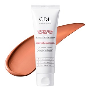 칸도럽 레드포어 클린 클레이 머드팩 80ml 워시오프 모공 노폐물 모공팩 블랙헤드 피지 제거 패드 필링, 1개, 1개입