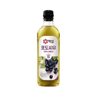 cj 백설 포도씨유 900ml 1개, 900ml × 1개