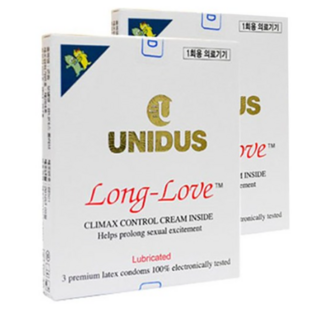 유니더스 롱러브 특수형 콘돔, 12개입, 3개 대표 이미지 - 귀두 마취크림 추천