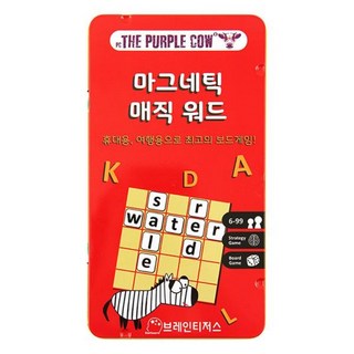 더퍼플카우 브레인티저스 자석 매직워드 보드게임 혼합색상 1개