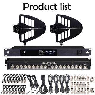안테나 지향성 UHF 케이블 4501000MHZ Antena 신호 무선 16Groundps 용 RF 분배기 증폭기 ShennDare 부스터 UA898U9900 16CH 광대역 동축, 3) Full Set 220V, Full Set 220V