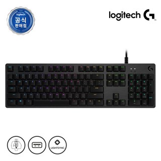 로지텍코리아 정품 G512 기계식 게이밍키보드 GX BLUE 클리키(청축), 블랙, G512 GX, 청축