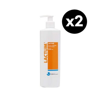 LACTUM 모이스처라이징 바디 밀크로션 500ml x2 스페인 락텀 락툼 건성용 고보습크림 젖산암모늄, 2개