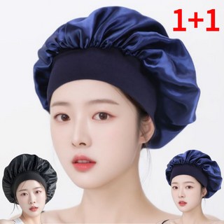 팡팡나래 실크 헤어캡 수면 모자 헤어밴드 새틴 보닛