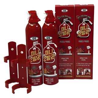 지에스켐 미니소방관, 345ml, 2개, 345ml, 혼합색상