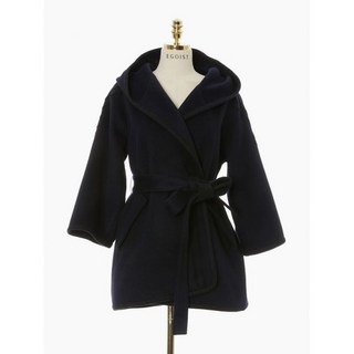 에고이스트 네이비 배색 콤비 케이프형 후드 코트 EM4WC063 383208 514331, Navy/55