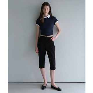 무신사 스탠다드 MUSINSA STANDARD WOMAN 우먼즈 코튼 카프리 팬츠 [블랙] MWEPC307-BK 414641