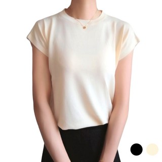 바이엘라 여성 캡소매 반팔 쿨니트 1P