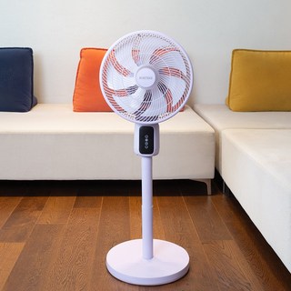 포트리 에어 써큘레이터 3d 자동 입체회전 저소음 스탠드 선풍기, 퍼플