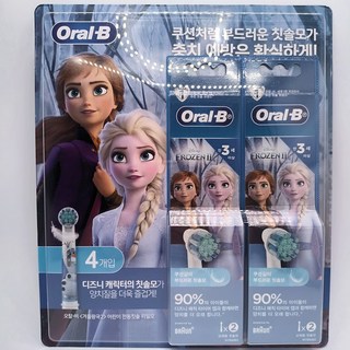 오랄비 어린이용 전동칫솔모 엘사, EB10-4, 1개