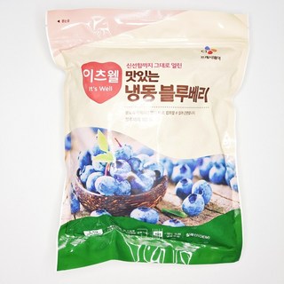 CJ프레시웨이 이츠웰 맛있는 냉동 블루베리, 1kg, 3개