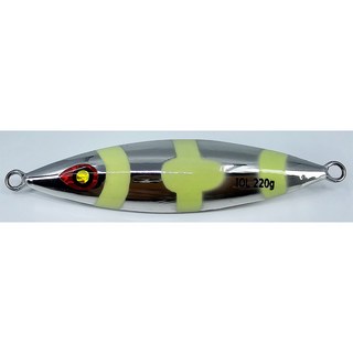 IOL 슬로우지깅 완전속공형 메탈크롬지그 SR-2, 220g, 크롬실버야광, 1개