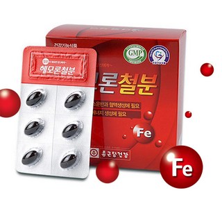 종근당건강 헤모론철분, 60정, 2개