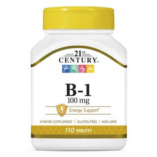 21St Century 維他命B-1能量錠 100mg, 1個, 110顆