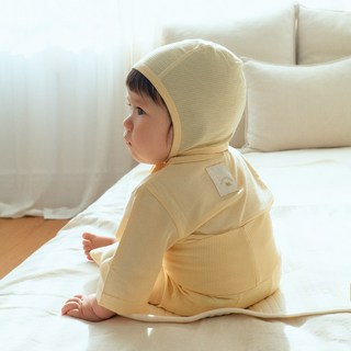말랑하니 유아용 아기 실내복 밤부 7부 상하세트