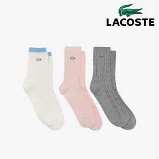 [빠른출고/브랜드] 라코스테 양말 3pack(1+1+1) 양말세트 여성 양말 여자양말 긴양말 추천 상품 기능성 양말 선물