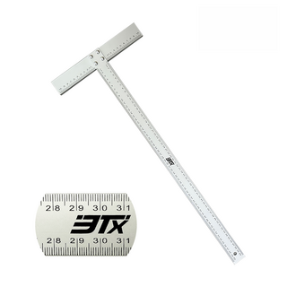 3Tx 티자 T자 타일용 건축 설계 알루미늄 60cm 제도용 수공구 측정 목공용 실버 직각자 측정도구, 1개
