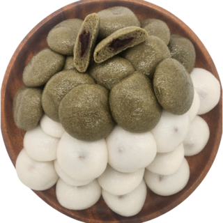 인천 잔기지떡 맛집 / 해송기정 / 쑥(25알) + 기본(팥)(25알) 잔기지떡 / 30g - 50개입, 50개
