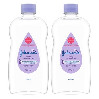 존슨즈베이비 베드타임 오일, 500ml, 2개