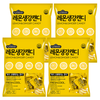 [일광제과] 레몬생강 캔디, 250g, 4개