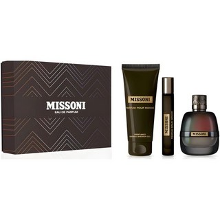 Missoni 미소니 푸어 옴므 3종 세트 남성용 100ml온스 오 드 파퓸 스프레이 5.0온스 바디 샤워 젤 0.3온스, Missoni 미소니 푸어 옴므 3종 세트 남성용 10, 1개