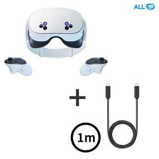 메타 퀘스트 3S meta quest 3s 128GB+ USB3.2 Gen2 C to C타입 20Gbps 100W 고속충전 PD 케이블 1m, 1세트, 단품