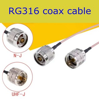 RG316 SL16 UHF PL 259 N Male 커넥터 남성 L16 크림프 피그 케이블 Coaxia 저손실 50, 10CM, 1개