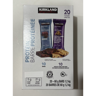 커클랜드 프로틴바 60g x 10개 코스트코 에너지바 단백질 초코바 대표 이미지 - 코스트코 과자 추천