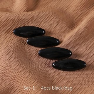 플라스틱 컬러 핀 베일 넥 클립 실크 스카프 옷장 오작동 방지 보드, 1. 1Black Series4Piece