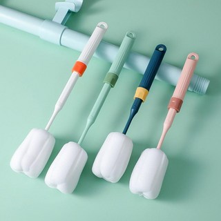 길이조절 줌 젖병솔 세척솔 텀블러세척솔 브러쉬, 네이비, 네이비, 1개