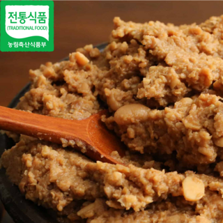[정가네]짜지 않아 맛있는 국산 황토방 된장, 1kg, 2개