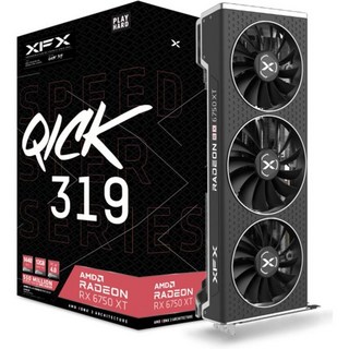 XFX 스피드스터 MERC319 RX 6950XT 블랙 게이밍 그래픽 카드 16GB GDDR6 HDMI 3xDP AMD RDNA 2 - RX-695XATBD9, RX 6750 XT