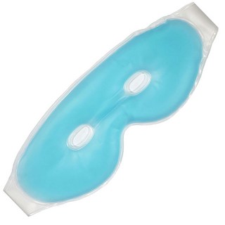 냉온겸용 오픈아이마스크 눈시술후 눈찜질 눈마사지 핫팩 블루, 오픈 블루, 1개
