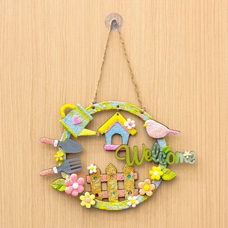 민화샵 웰컴 리스 만들기 클레이 아트 세트 문패 꾸미기 장식 초등미술 클레이꾸미기 만들기 세트 DIY, 웰컴리스+컬러폼클레이