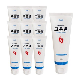 웰빙헬스 고운발 튜브 발 각질 관리 고보습 풋크림, 10개, 1개입