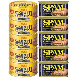 스팸200g+참치135g 5개 세트 스팸 참치세트 스팸200g 참치135g 세트, 1개