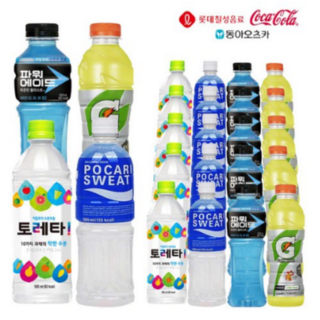 갈증 해소 이온음료 세트 – 토레타 500ml, 게토레이 600ml, 파워에이드 600ml, 포카리스웨트 500ml 각 5개씩 (총 20개) – 1세트 포칼소프라 갈증 해소 이온음료 세트 – 토레타 500ml, 게토레이 600ml, 파워에이드 600ml, 포카리스웨트 500ml 각 5개씩 (총 20개) – 1세트 포칼소프라