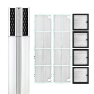 LG 휘센 스탠드형 에어컨 필터 3304 신형 듀얼 스마트 호환, 1개, 초미세 플러스 2p + 초미세 미니 4p