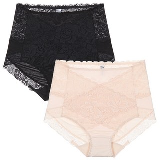 비비안 이중 똥배 레이스 보정 복대팬티 2P