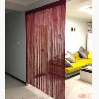 크리스탈 비즈발 장식 스팽글 구슬커튼, 5_레드