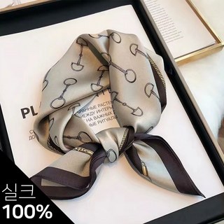 CACTRUST 데일리 100% 천연 실크 스카프 닥스스카프