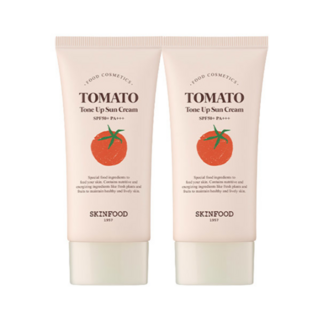 1+1 스킨푸드 토마토 톤 업 선크림SPF50+ PA+++ 50ml 2개