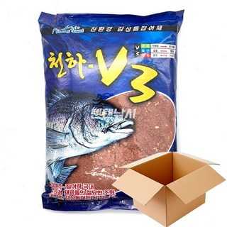 낚시여행 천하 V3 감성돔 집어제 파우더 1.9kg 1박스 10개입 바다낚시 미끼 밑밥, 10개