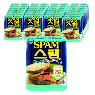 스팸 싱글 25% 라이트, 80g, 30개